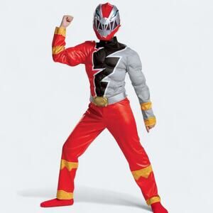 Red Power Ranger Kids Halloween Costume Size S (4-6) New